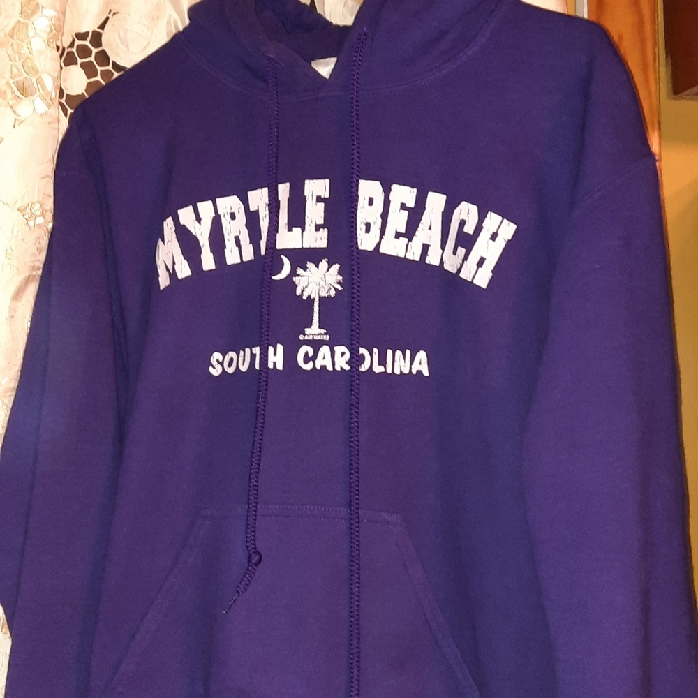Purple Myrtle Beach Sweatshirt Sz S